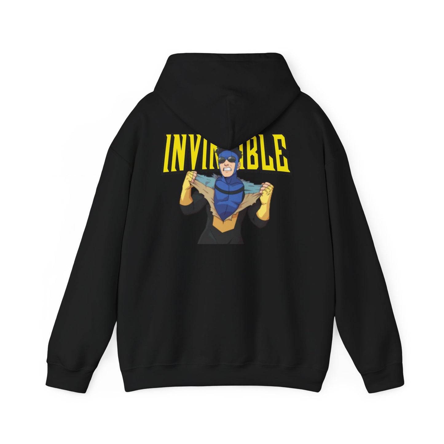 Invincible Comic Hero Hoodie — "INVINCIBLE" Graphic Pullover