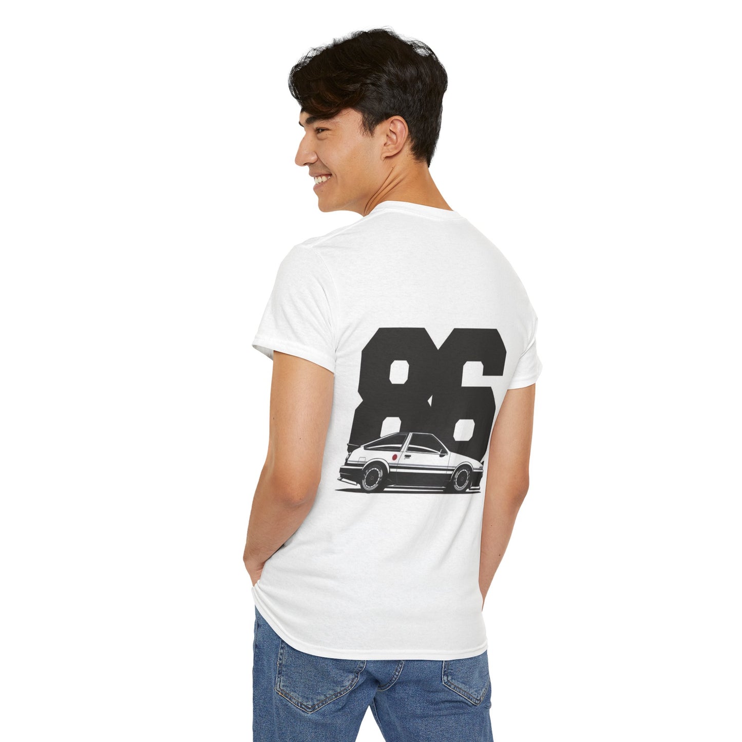 86 Corolla Tee — Retro AE86 Car Graphic T-Shirt (TrueND Text)