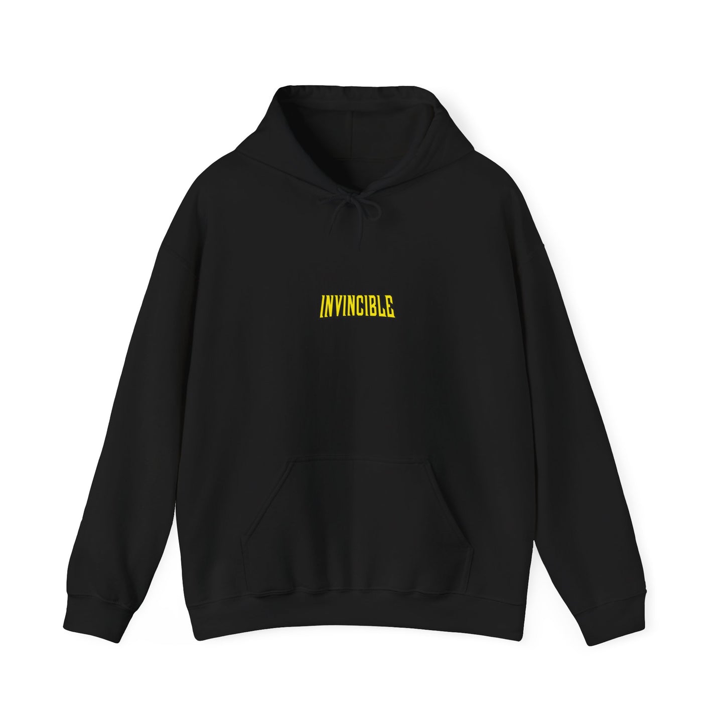 Invincible Comic Hero Hoodie — "INVINCIBLE" Graphic Pullover